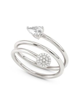 Nomination Lucentissima kietoutuva hopeasormus Round 240700/009