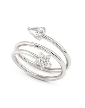 Nomination Lucentissima kietoutuva hopeasormus Star 240700/015