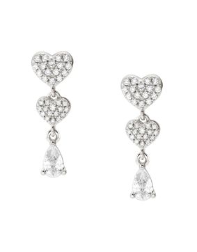 Nomination Lucentissima riippuvat hopeakorvakorut Heart 240705/001