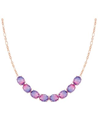 Nomination Symbiosi bicolor stones ruusukullattu hopeakaulakoru pink-purple 240804/ 030