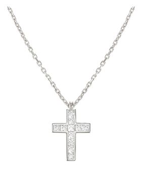 Nomination Carismatica suuri cross kirkas hopeakaulakoru 240905/031