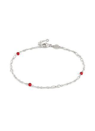 Nomination Anklets hopeanilkkakoru stone coral 241000/005