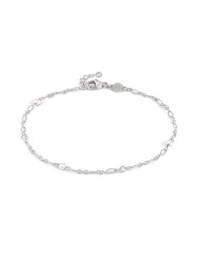 Nomination Anklets hopeanilkkakoru stone pearl 241000/007