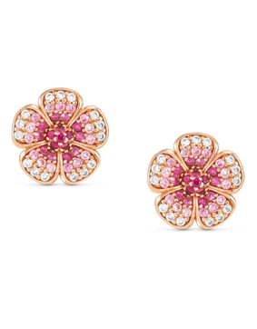 Nomination Crysalis bi-tone ruusukullatut hopeakorvakorut Flower 241104/010