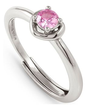 Nomination Cosmic Love vaaleanpunainen hopeasormus 241701/002