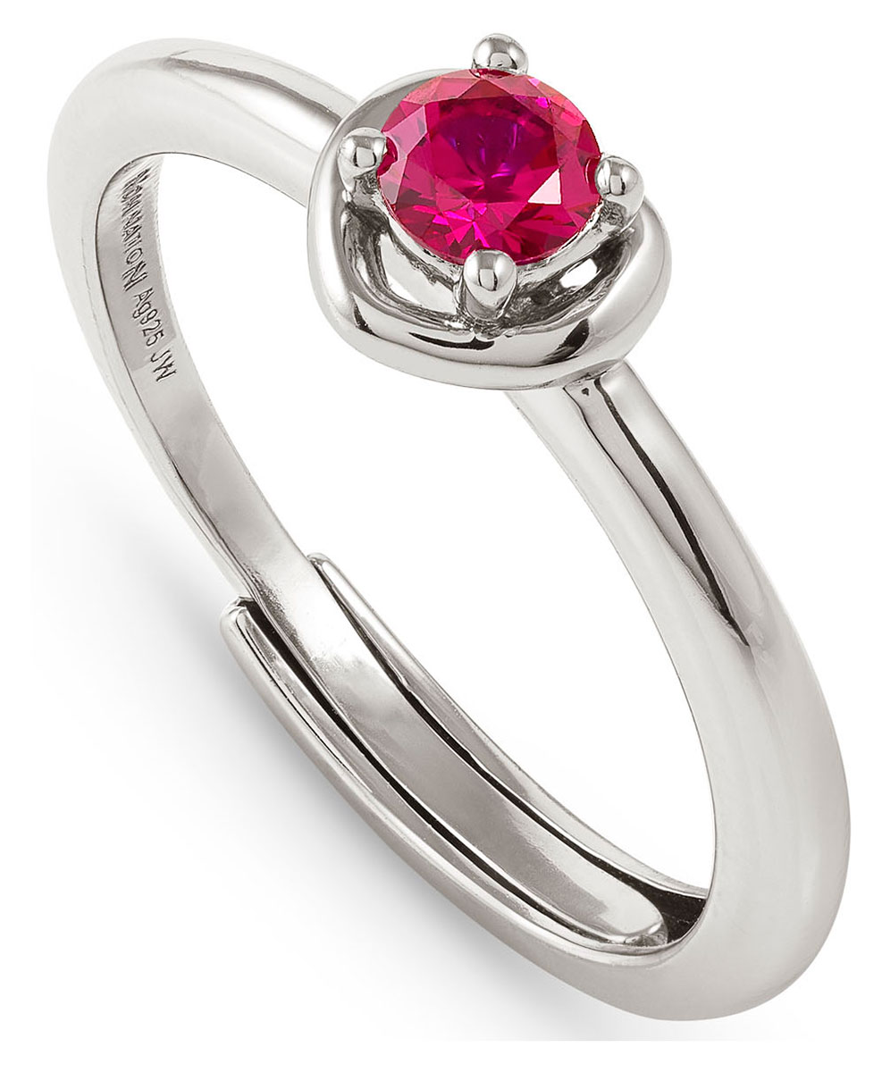 Nomination Cosmic Love punainen hopeasormus 241701/006