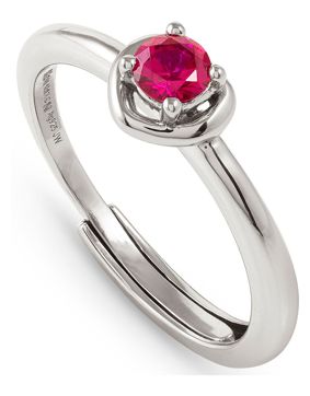 Nomination Cosmic Love punainen hopeasormus 241701/006