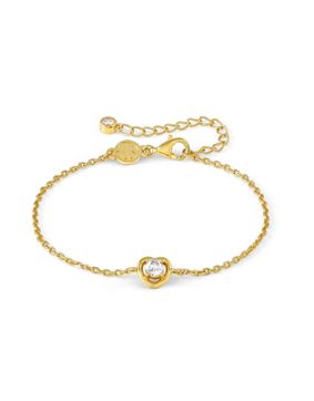 Nomination Cosmic Love hopearannekoru zirkonioilla heart Gold 241703/006