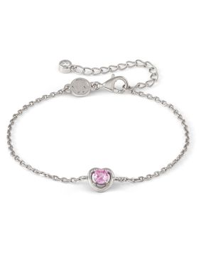 Nomination Cosmic Love vaaleanpunainen sydänrannekoru 241704/006