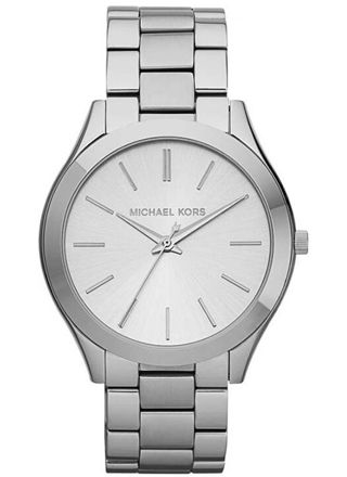 Michael Kors MK3178 Slim Runway Silver