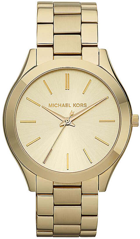 Michael Kors MK3179 Slim Runway Gold-Tone