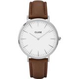 Cluse CL18210 La Boheme Silver White/Brown