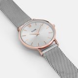 Cluse CL30025 Minuit Mesh Rose Gold/Silver
