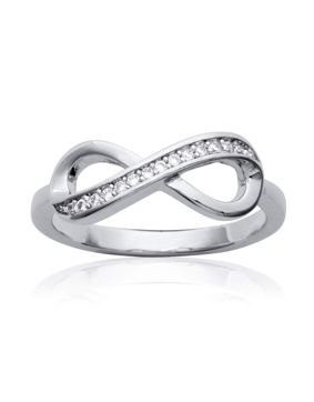 Lykken Symbols infinity bypass sormus hopeaa 6,5 mm