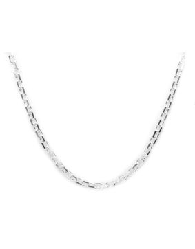 Hopeinen litteä Ankkuriketju 3.3mm ANKL100