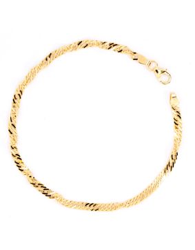 Kultainen singapore-ranneketju 3mm SIN055