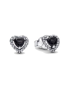 Pandora Timeless mustat sydänkorvakorut 298427C03