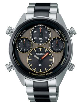 Seiko Prospex Speedtimer 1/100 Sec Solar Chronograph Khaki Stripe SFJ005P1