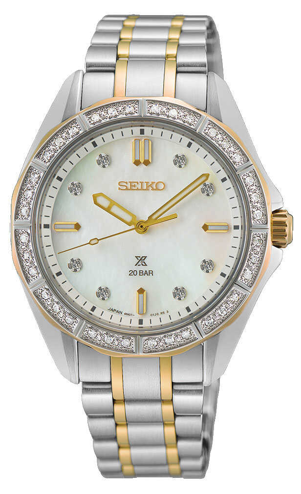 Seiko Prospex Ladies Marine Sports Mother Of Pearl SUR622J1