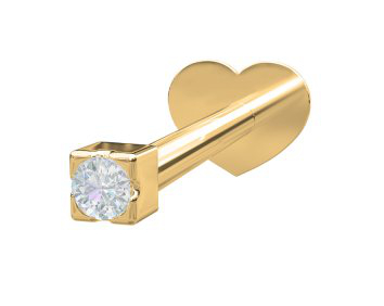 Nordahl Jewellery Nor PIERCE52 labret timantilla 1,5mm 314 005BR5