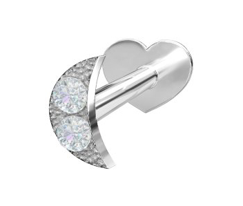 Nordahl Jewellery PIERCE52 labret Moon 3,5mm 314 006CZ9