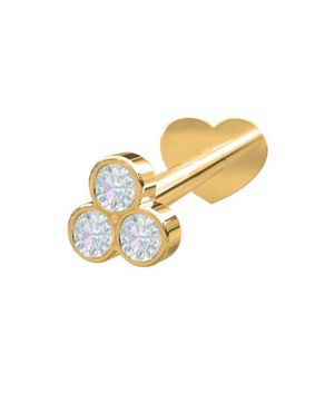 Nordahl Jewellery PIERCE52 labret timantilla 3mm 314 007BR5