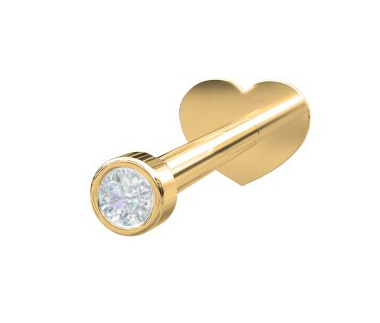 Nordahl Jewellery PIERCE52 labret timantilla 1,5mm 314 008BR5