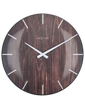 NeXtime Edge Wood Dome seinäkello 3249BR