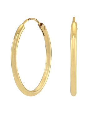 Nordahl Jewellery HOOPS52 korvarenkaat 20mm kulta 325 584-3