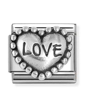 Nomination Composable Classic love dotted heart 330101/88