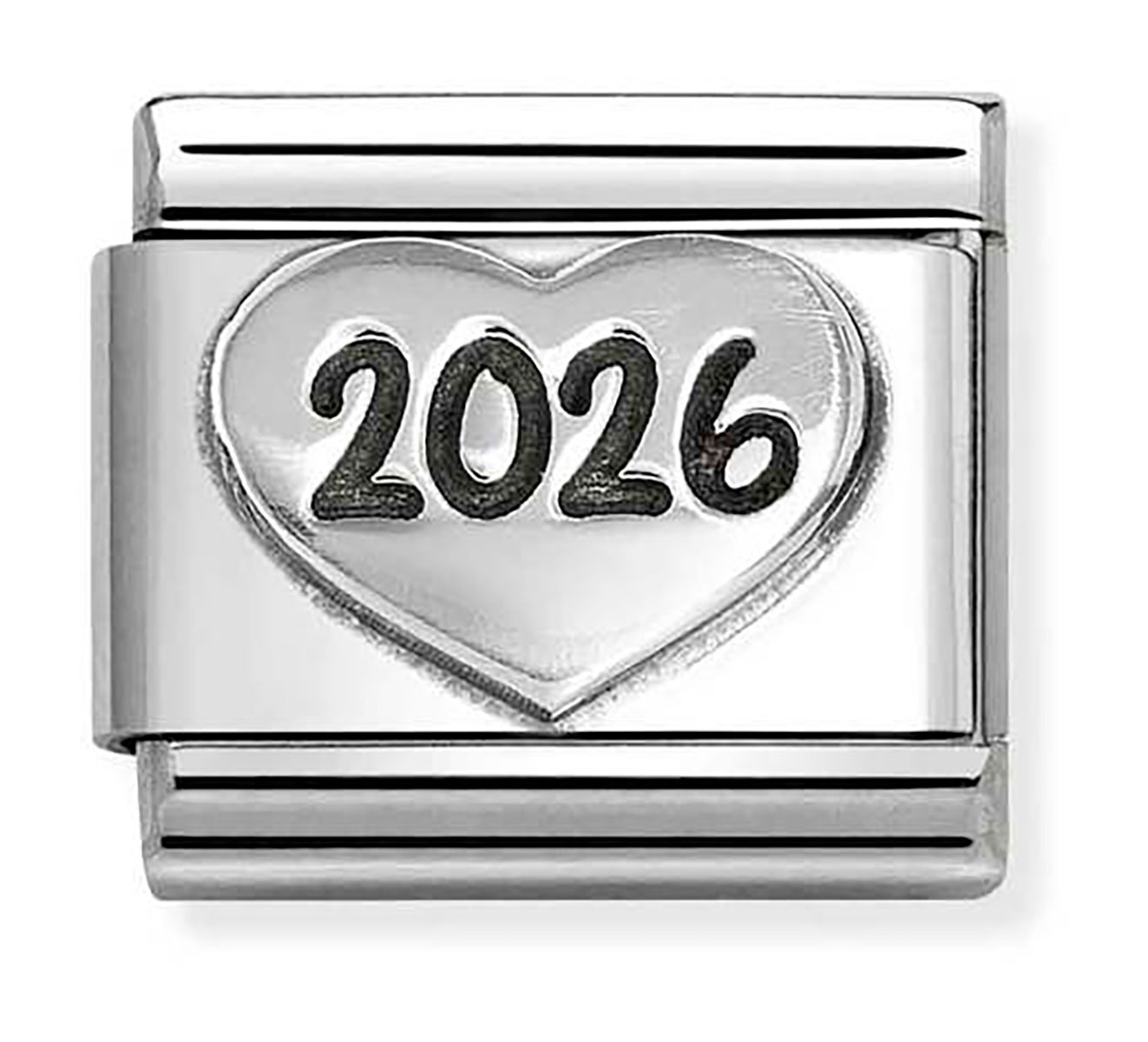 Nomination Composable Classic Symbols sydän 2026 hopea 330101/97