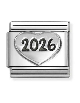 Nomination Composable Classic Symbols sydän 2026 hopea 330101/97