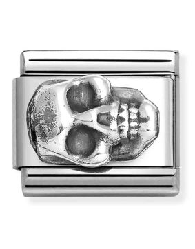 Nomination Classic Silvershine Oxidized Symbols skull 330101/65