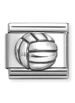 Nomination Classic Silvershine Oxidized Symbols volley ball 330101/71