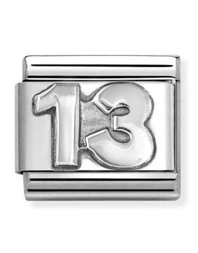 Nomination Composable Classic Oxidized Symbols Silvershine 13 330101/75