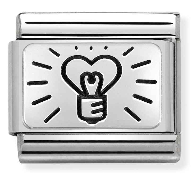 Nomination Classic Light bulb, heart 330109/60