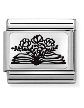 Nomination Classic Silvershine Book Flowers 330111/27