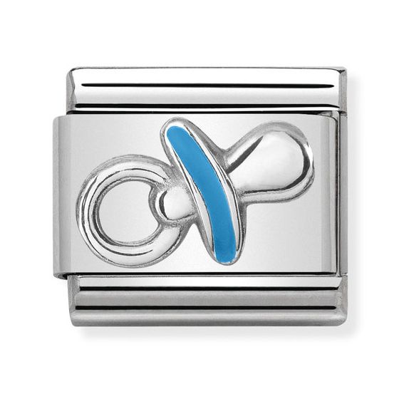 Nomination SilverShine Pacifier Light Blue 330202-40
