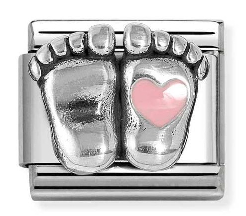 Nomination Composable Classic Symbols Silvershine Pink rounded feet 330204/31