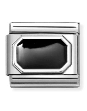 Nomination Classic Silvershine plate symbols 925 sterling silver bouble blunted rectangle 330206/34