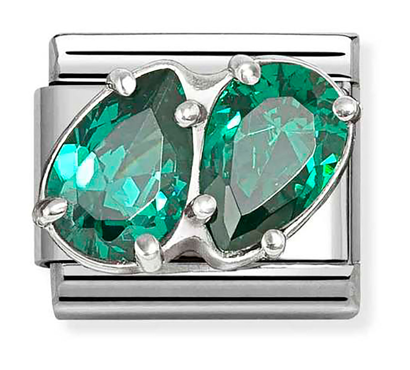 Nomination Composable Classic tupla pisara pala vihreä 330329/12