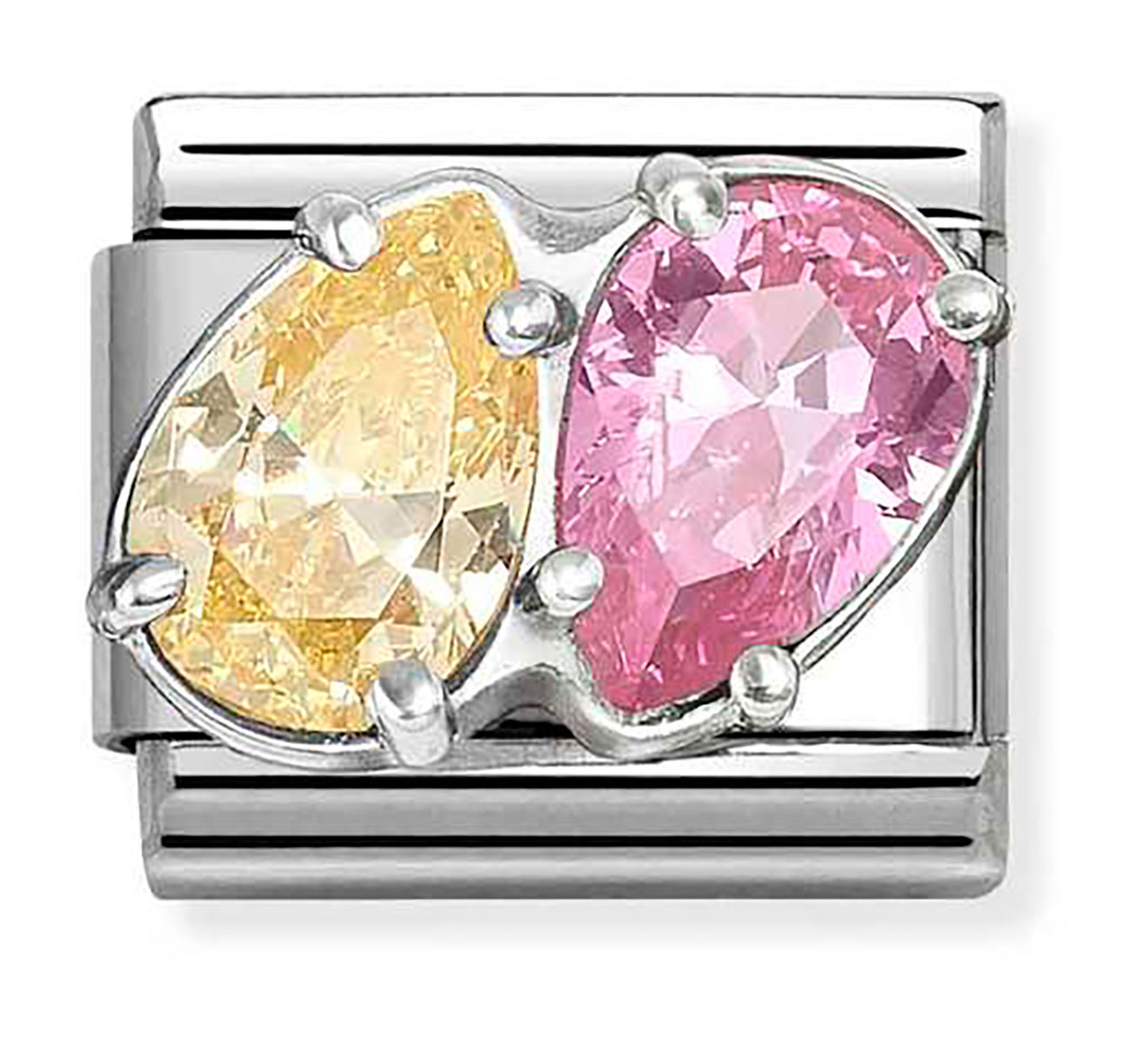 Nomination Composable Classic tupla pisara pala keltainen/pinkki 330329/17