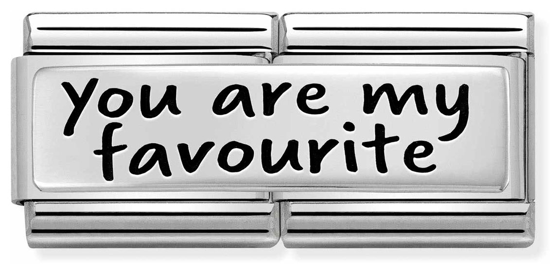 Nomination Composable Double Link You Are My Favourite 330710 31