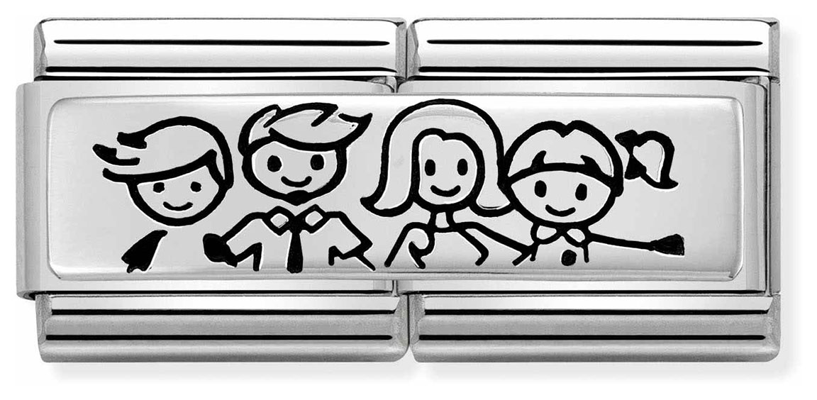 Nomination Composable Double Link Family Son Daughter 330710 36