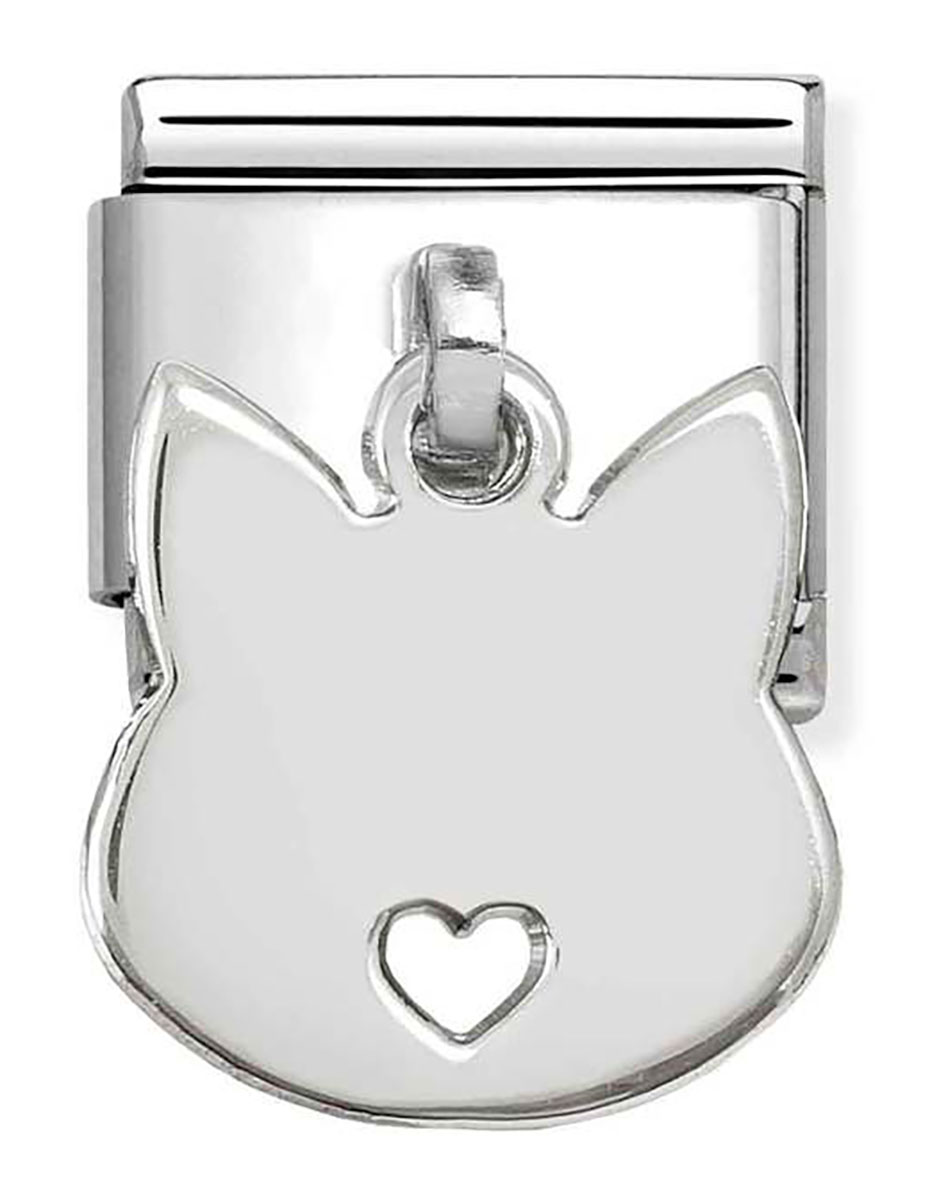 Nomination Composable Classic Silvershine Kissa riipus hopea 331801/15