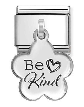 Nomination Composable Classic be kind flower 331811/12