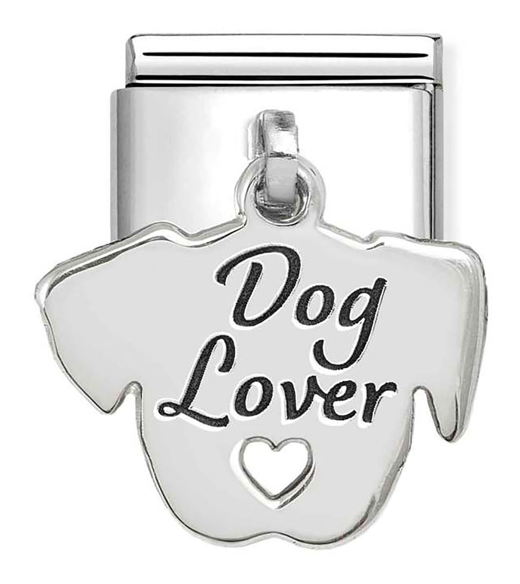 Nomination Composable Classic Silvershine Dog Lover riipus hopea 331811/13