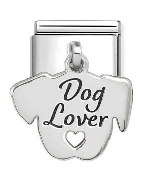 Nomination Composable Classic Silvershine Dog Lover riipus hopea 331811/13