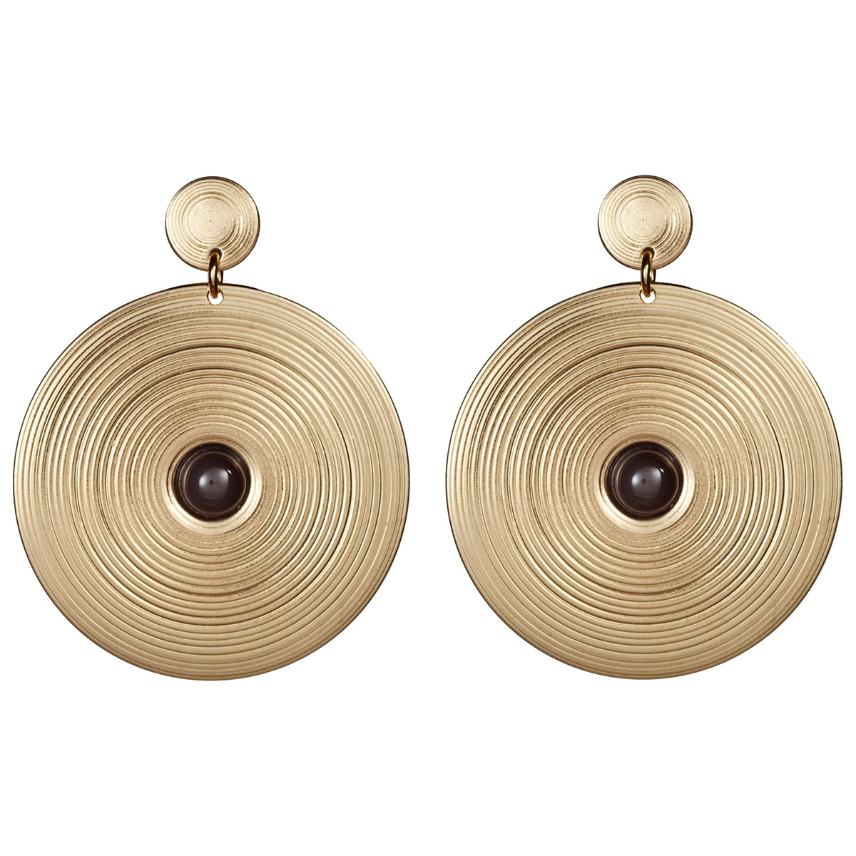 Kalevala Kosmos korvakorut pronssi onyksi 3668770ONT