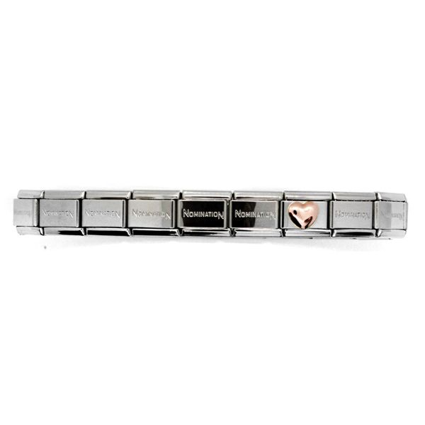 Nomination Rose Gold 430104-22 Sydän + 18 palan ranneke (18cm ...